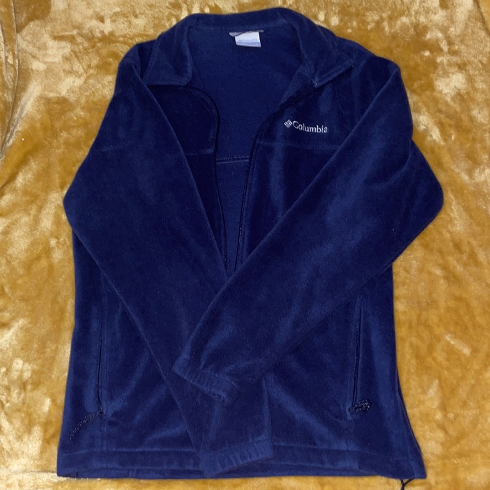 Navy Blue Columbia Zip-up Jacket